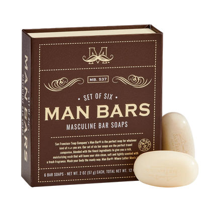 Man Bar Set of 6 Soaps