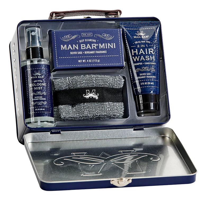 Man Bar Travel Kit - Silver Sage & Bergamot