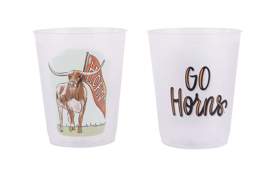 Texas Mascot Frosted Cups