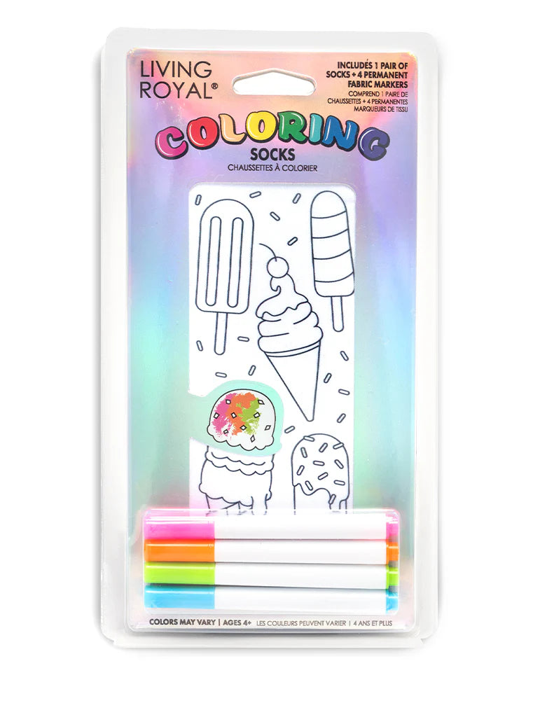 Coloring Socks for Kids