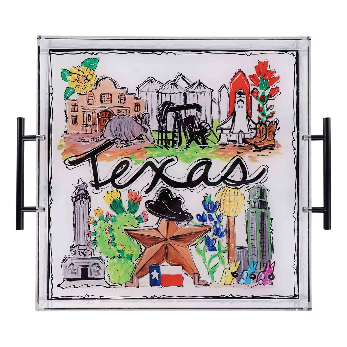 State of Texas Acrylic Tray