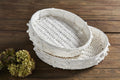 White Knot Rope Tray Set